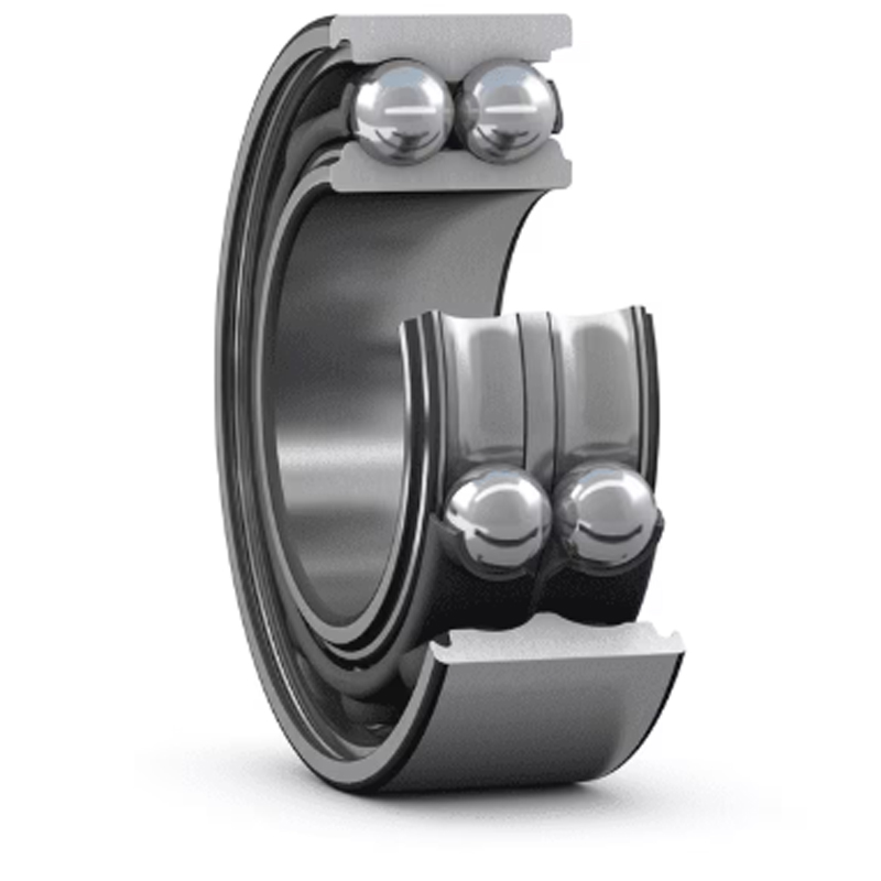 Closed double row angular contact ball bearing