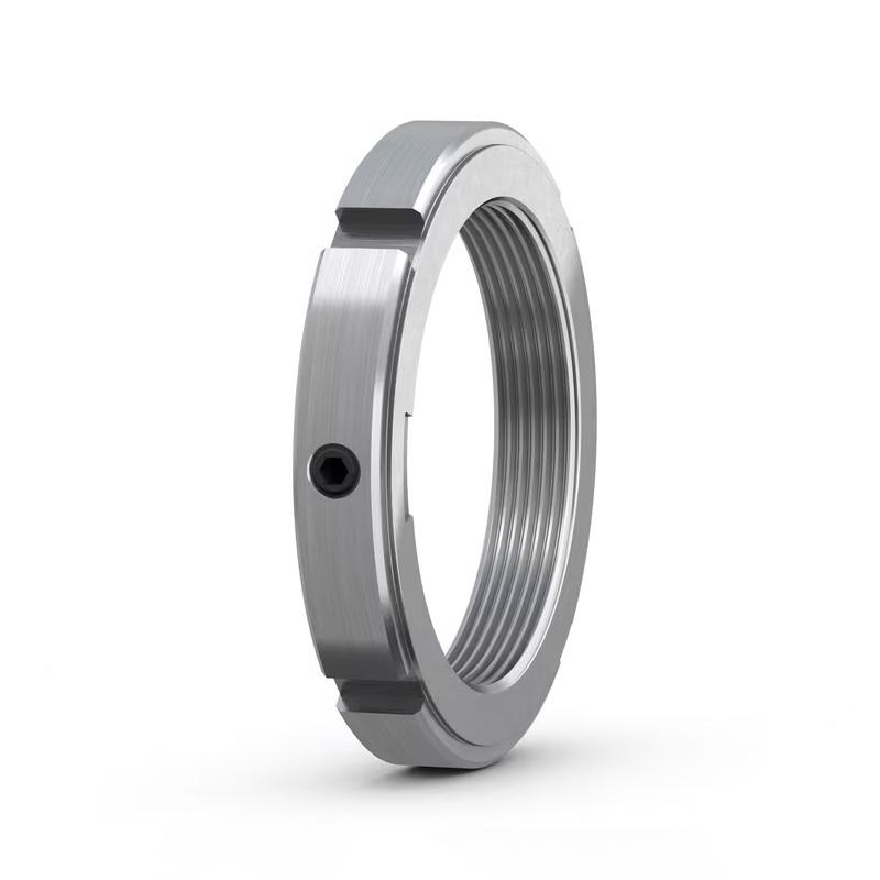 KMFE metric lock nut with locking screw